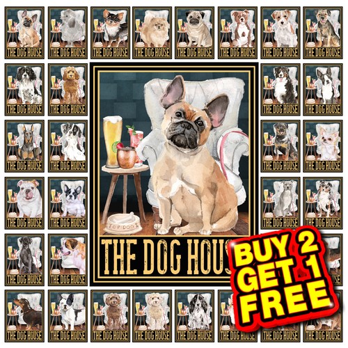 The dog house - metal, sign