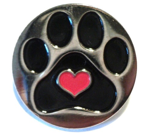Dog paw print - paw, enamel