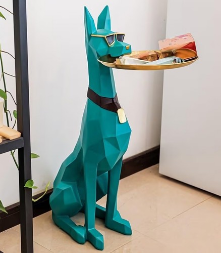 Luxury resin doberman dog - luxury,