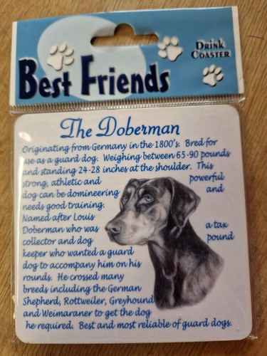 Doberman coaster dobermans - coaster,