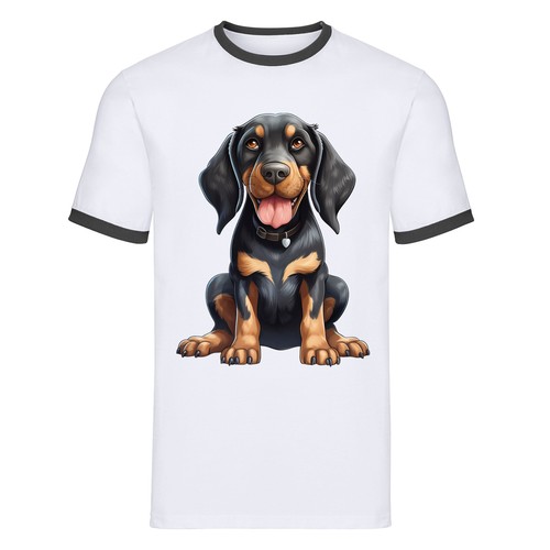 Happy cute cartoon - cute, doberman