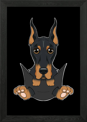 Doberman puppy pocket - doberman, in