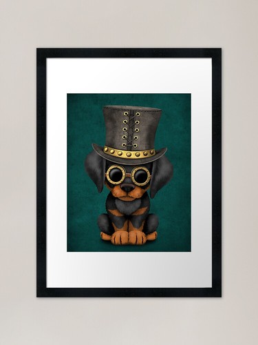 Steampunk doberman puppy - steampunk,