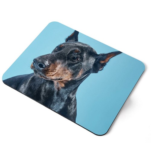 Mouse mat pad doberman dog - mat,